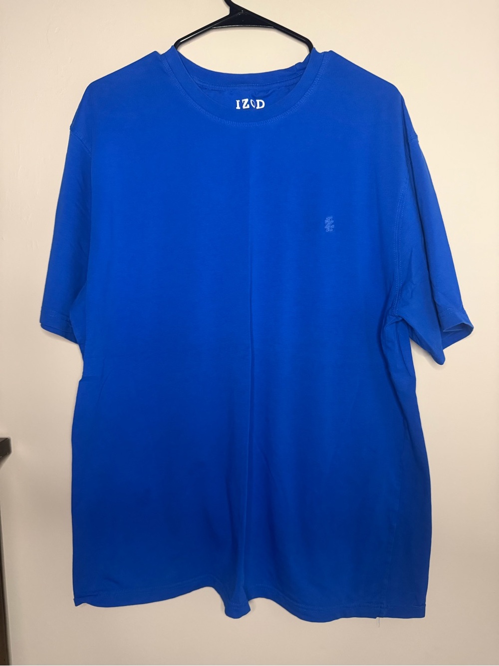 Izod Short Sleeve Crew Tee in Royal Blue